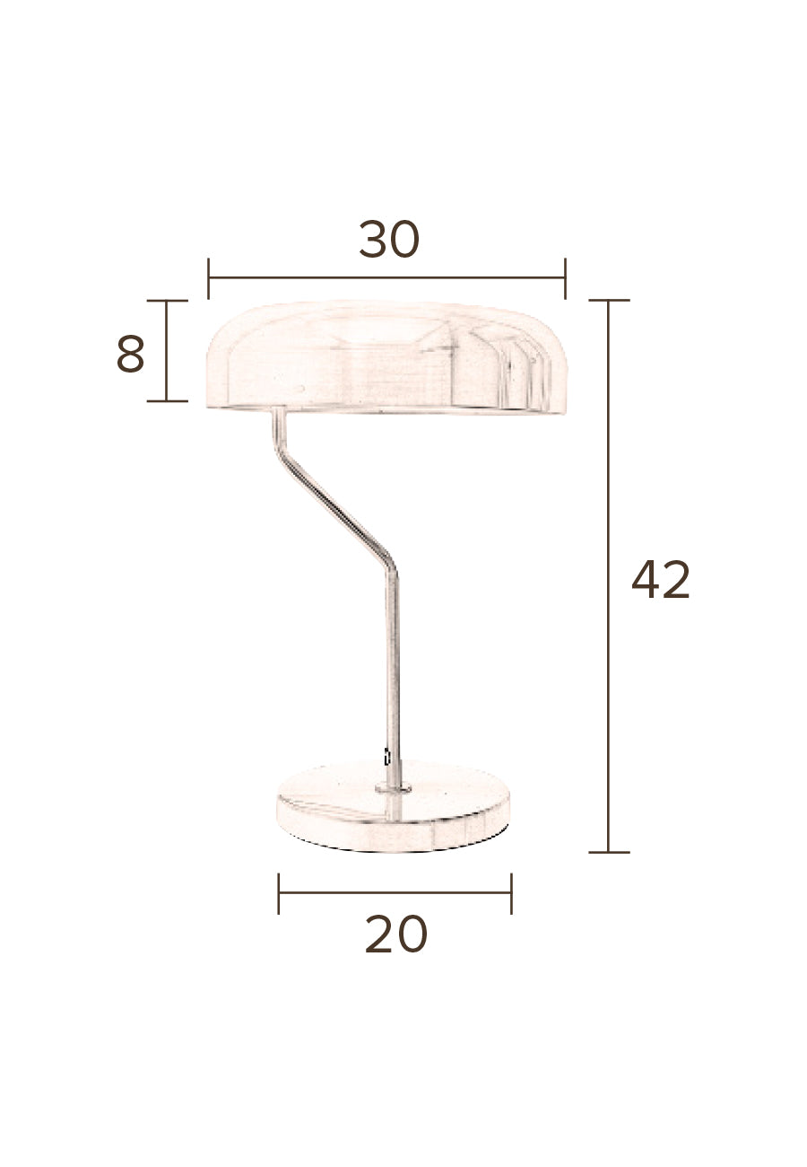 Dutchbone Eclipse Brass Open Top Table Lamp